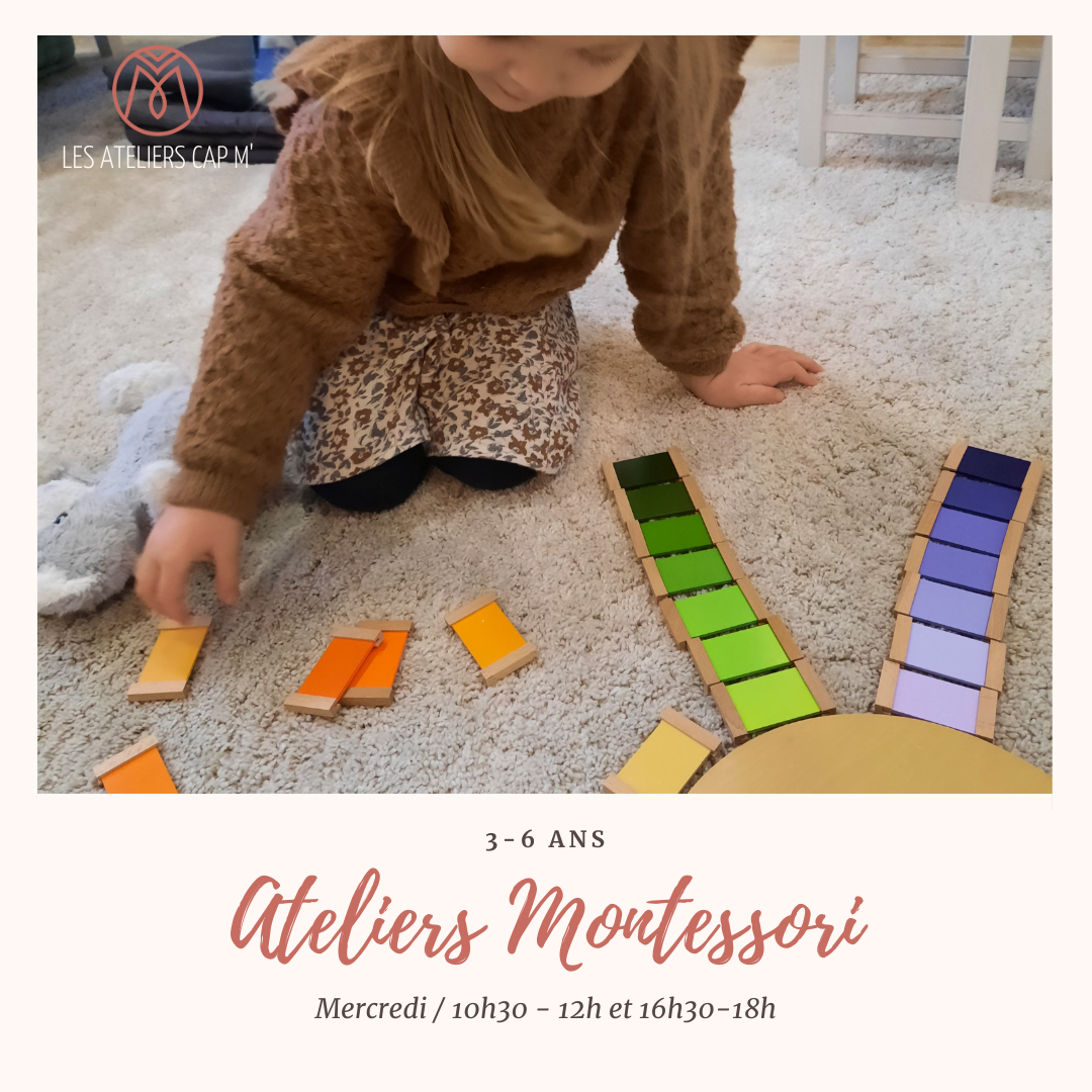 Mercredi Montessori+ (3 à 6 ans) - Les ateliers Cap M